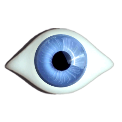 Antikaugen Superior gezwickt hellblau