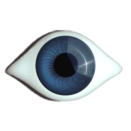 Antikaugen Superior gezwickt mittelblau