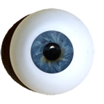 Figurenaugen rund Standard dunkelblau