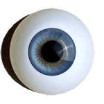 Reborn Augen zum Basteln rund hellblau.