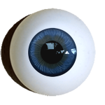 Reborn Irismuskelaugen Standard rund dunkelblau.