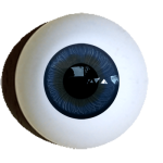 Reborn Augen zum Basteln rund dunkelblau.