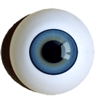 Reborn Irismuskelaugen Superior Schlafaugen - Flirtyaugen dunkler Rand hellblau.