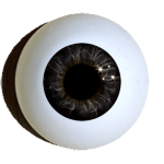 Reborn Designeraugen Superior rund schwarzblau.